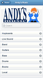 Mobile Screenshot of andysmusic.com